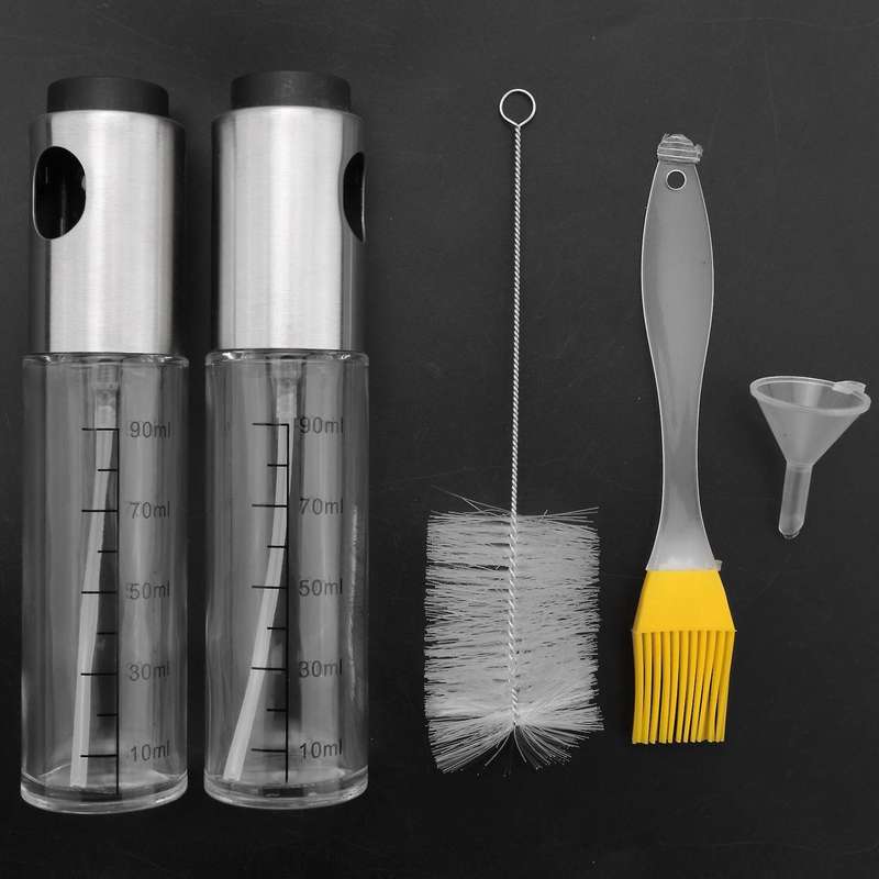 Oil Sprayer for Cooking, 2 Pack Olive Oil Dispenser for Air Fryer