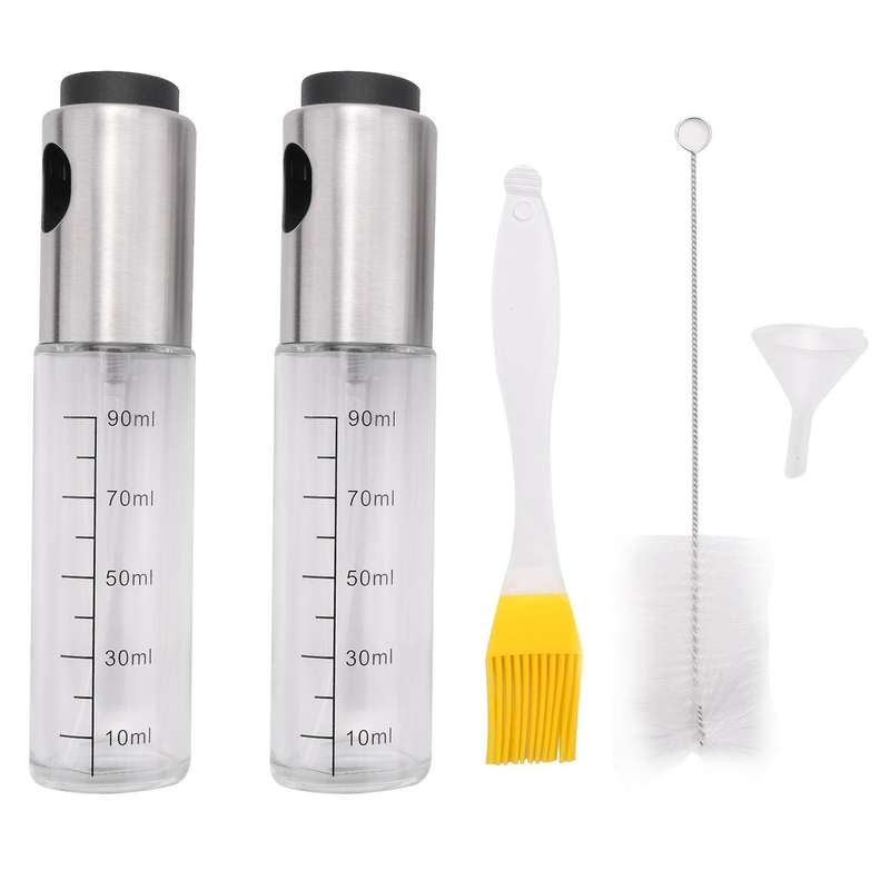 Oil Sprayer for Cooking, 2 Pack Olive Oil Dispenser for Air Fryer