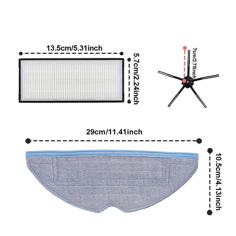 Replacement Parts Side Brush Hepa Filter