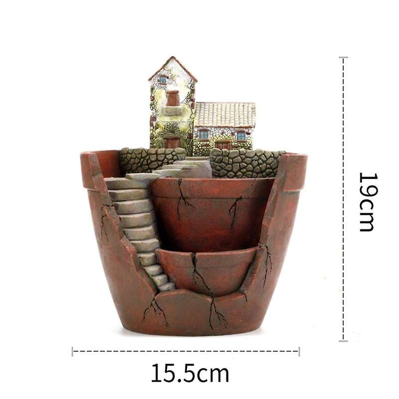 Retro Farmhouse Flower Pot for Succulents Planter Mini Home Decor