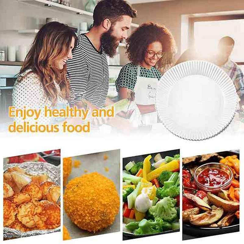 250pcs Air Fryer Liner,non-stick Air Fryer Baking Paper, White