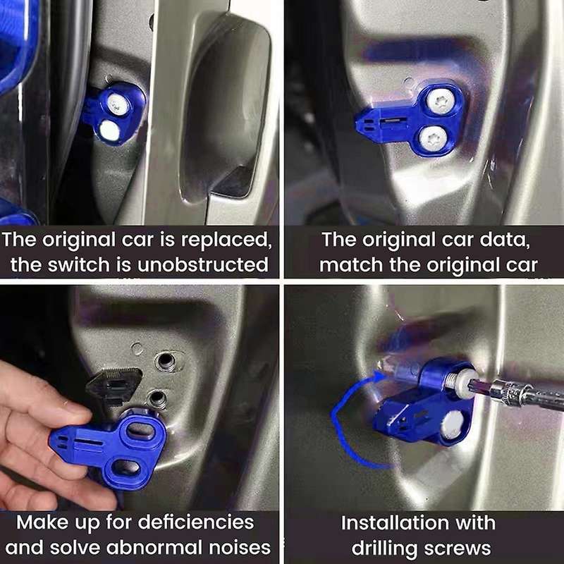 Car Trunk Tail Door Lock Anti-theft Locking Device Silver