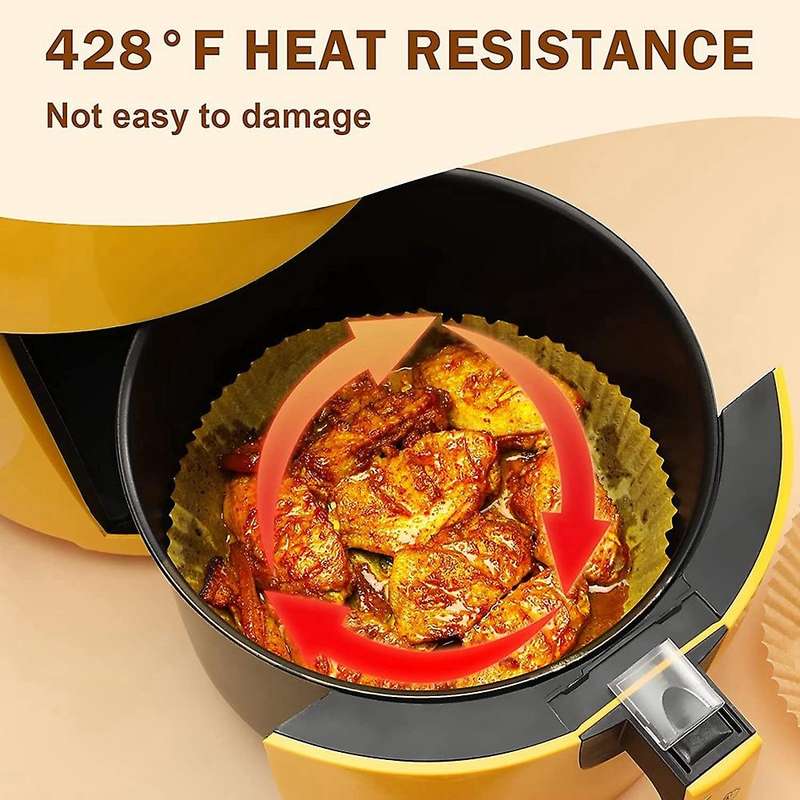 Air Fryer Disposable Paper Liner, 100 Pcs Non-stick , Water-proof