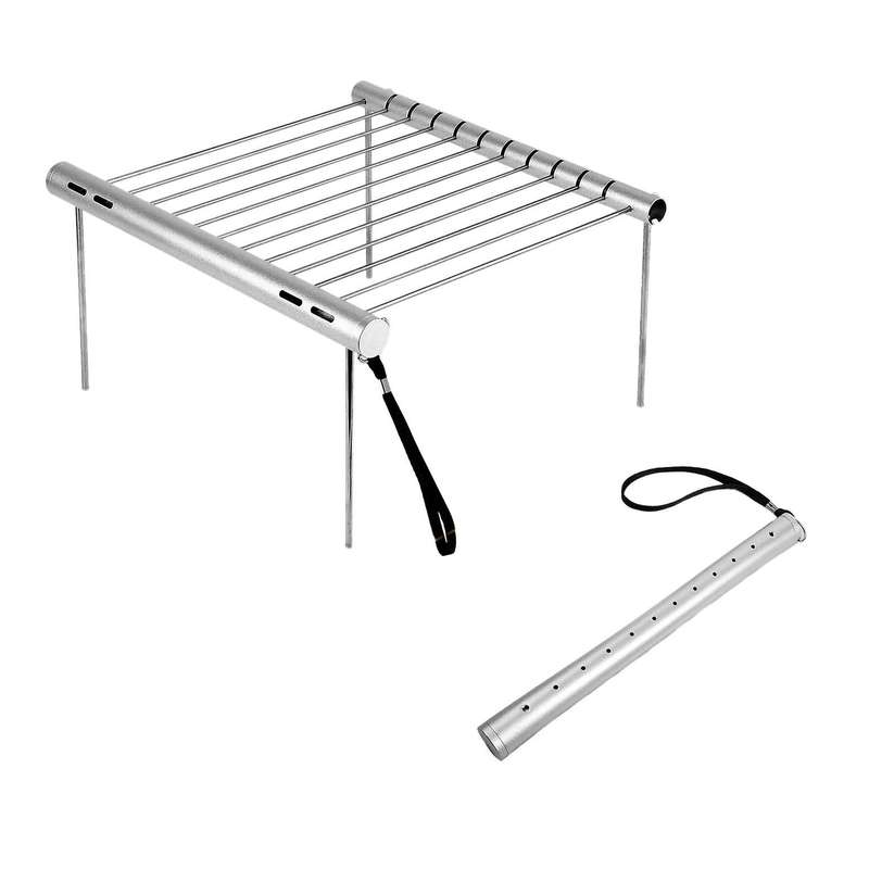 Stainless Steel Charcoal Barbeque Grill for Picnic Backyards Survival
