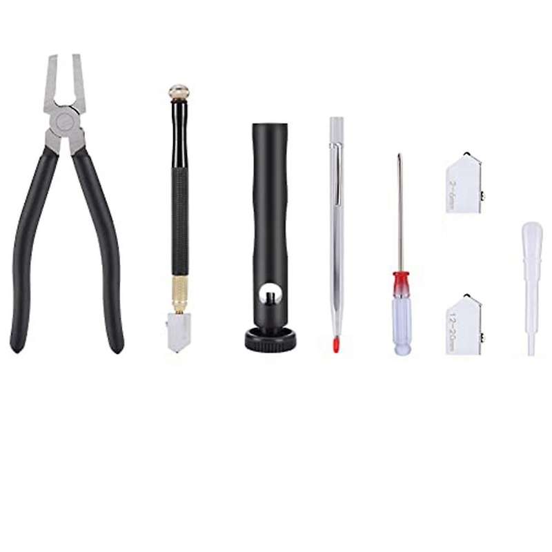 Glass Cutter Kit with Booster Bar Assist, 2-6,6-12,12-20 Mm Glass