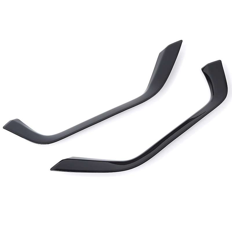 Front Fog Light Lamp Eyebrow Trim Cover Sticker Black