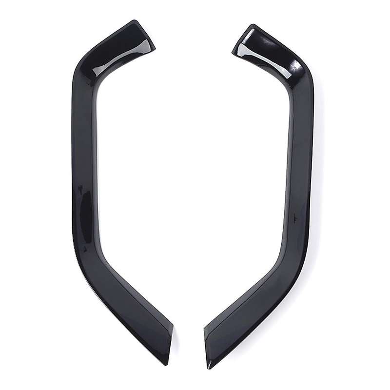 Front Fog Light Lamp Eyebrow Trim Cover Sticker Black