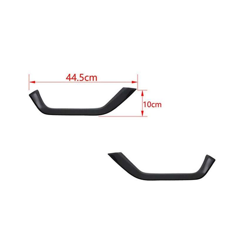 Front Fog Light Lamp Eyebrow Trim Cover Sticker Black