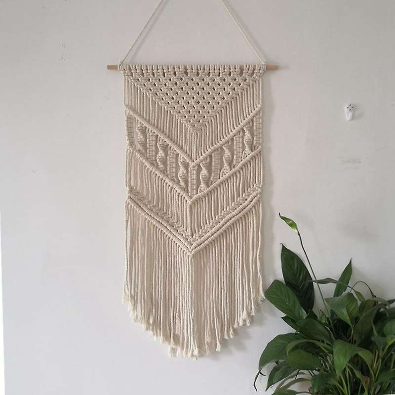 Macrame Woven Tapestry, Boho Wall Decor Art for Bedroom, Livingroom