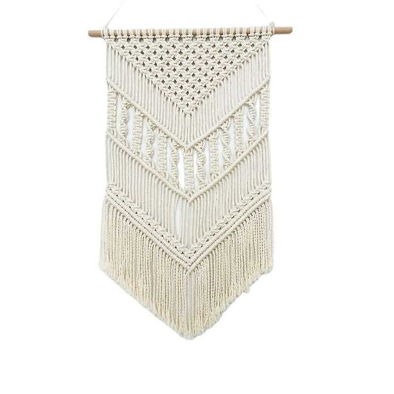 Macrame Woven Tapestry, Boho Wall Decor Art for Bedroom, Livingroom