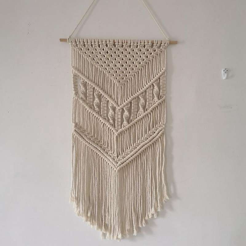 Macrame Woven Tapestry, Boho Wall Decor Art for Bedroom, Livingroom