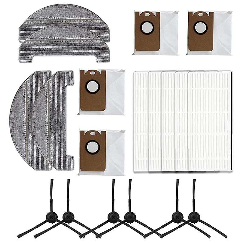 Side Brush Hepa Filter Dust Bag Mops for Proscenic M8 Pro Vacuum