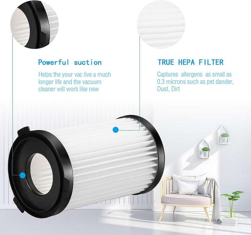 10 Hepa + 10 Sponge Filter ,for Moosoo D600 / D601 &iwoly V600 Corded
