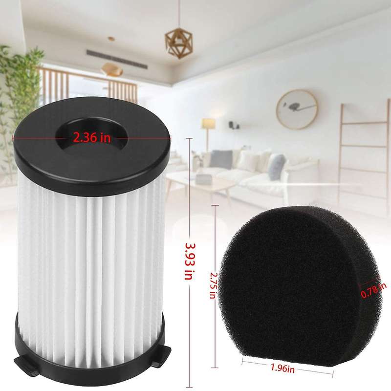 10 Hepa + 10 Sponge Filter ,for Moosoo D600 / D601 &iwoly V600 Corded