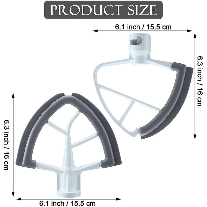 Flex Edge Beaters Set for Kitchenaid for 4.5-5qt Bowl-lift Stand