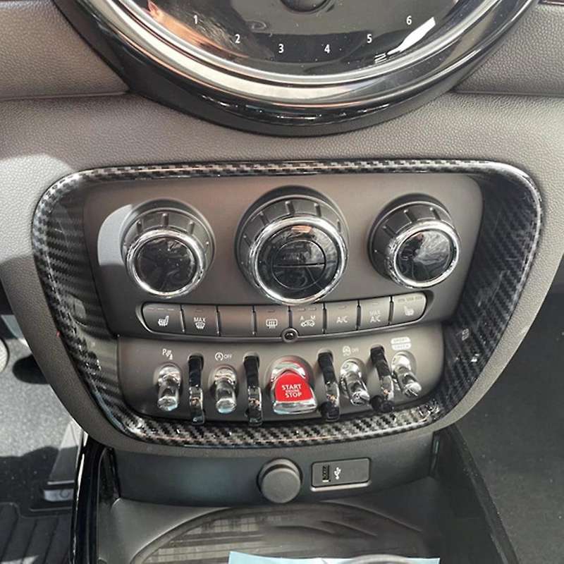 Car Carbon Fiber Interior Central Console Air Condition Multimedia