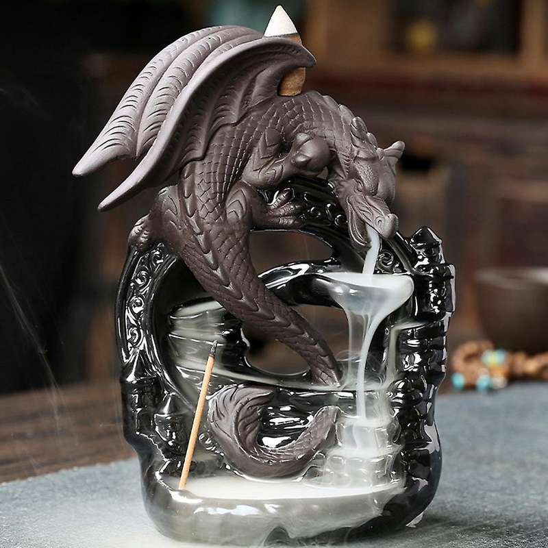 Dragon Zen Decor Waterfall Incense Holder Incense Meditation Backflow