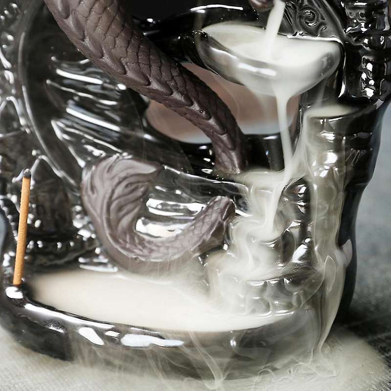 Dragon Zen Decor Waterfall Incense Holder Incense Meditation Backflow