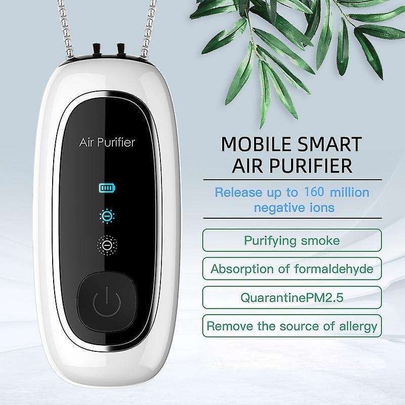 160 Million Negative Ion Purifier Personal Wearable Portable Black