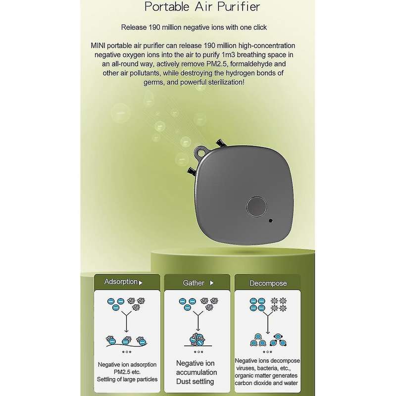 Air Purifier Portable Small Hang Neck Purifier for Adult Kids