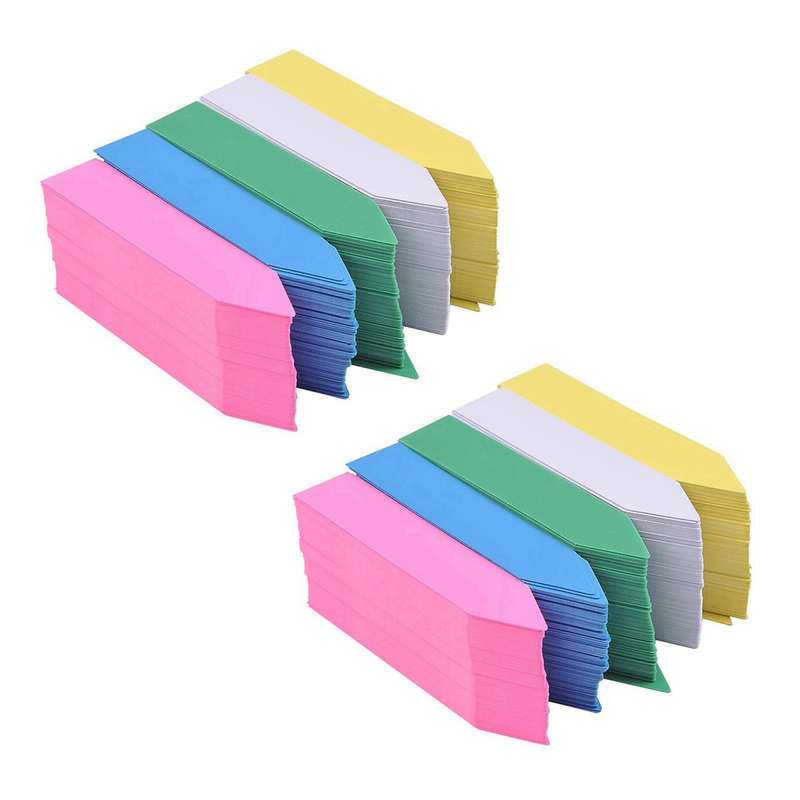 1000pcs 2 Inches Plastic Plant Labels Nursery Pot Marker Multi-color
