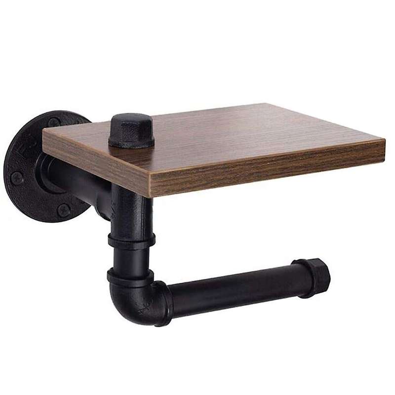 Rustic Industrial Toilet Paper Roll Holder,pipe Floating Holder,b