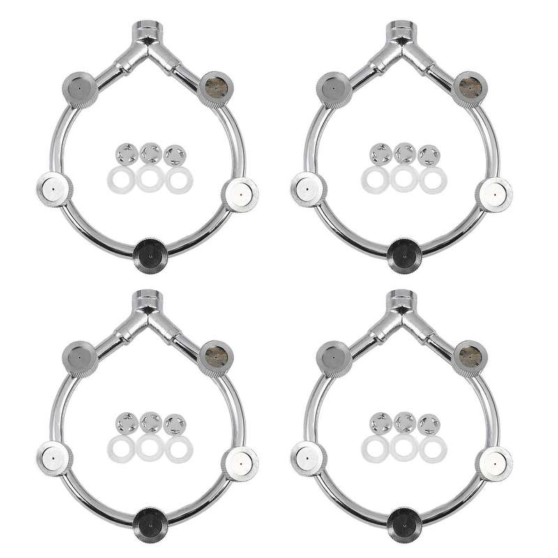 Stainless Steel Fan Ring with 5 Nozzle Seats Sprayer Mist Fan