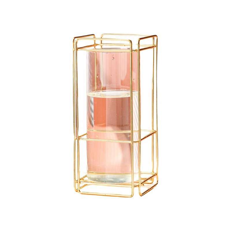Glass Vase Hydroponic Home Decor Accessories Flower Vases Gold