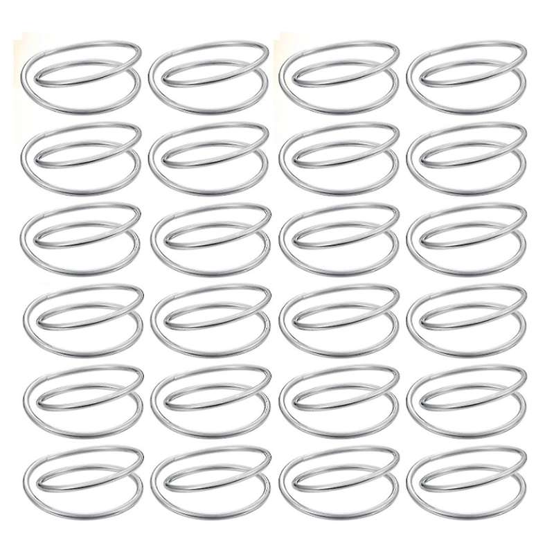 Spiral Napkin Ring Wedding Thanksgiving Christmas Napkin Decor,silver