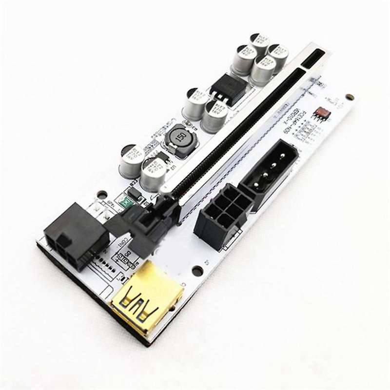 2pcs Ver010-x Riser Pci-e X1 to Pcie X16 Graphics Card Black+white