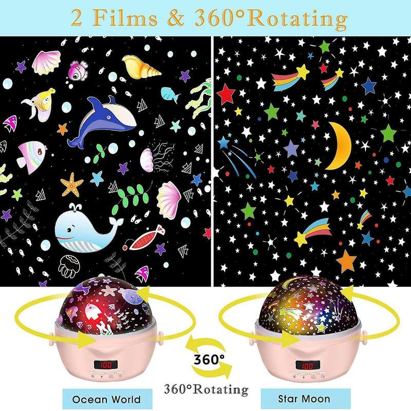 Night Light Star Projector,kids Night Light with Timer