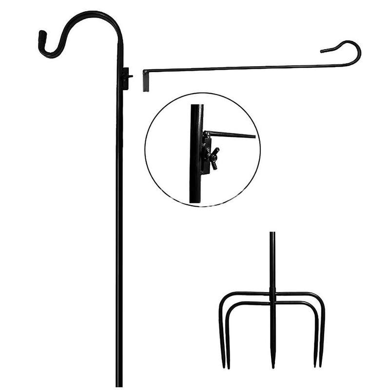 Garden Flag Holder Stand and Shepherd Hook for Flag Lights and Plants