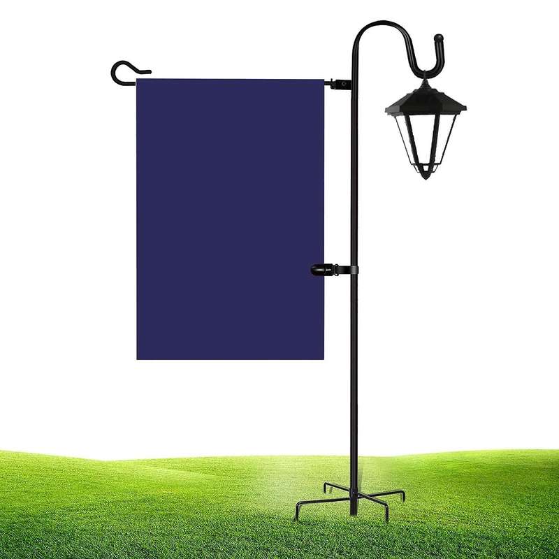 Garden Flag Holder Stand and Shepherd Hook for Flag Lights and Plants