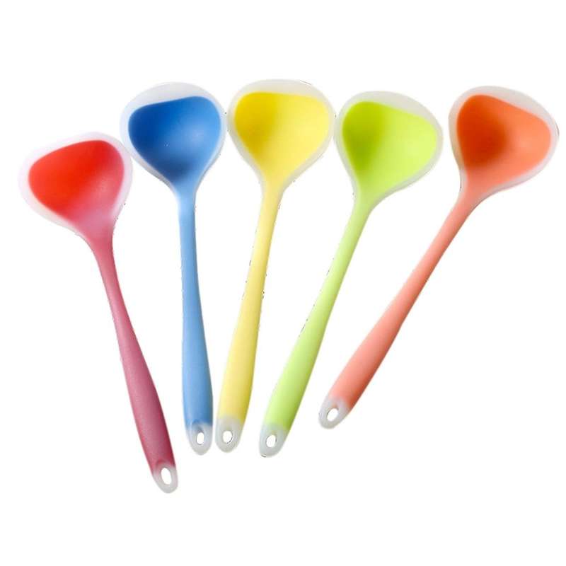 Semi-permeable Silicone Soup Spoon Nylon Kitchenware Soup Spoon