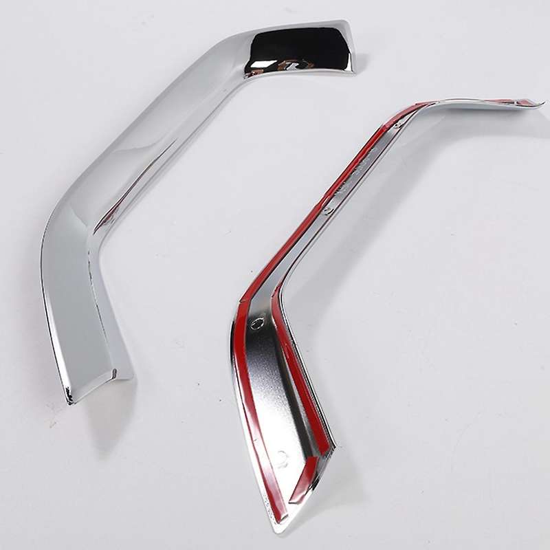 Front Fog Light Lamp Eyebrow Trim Cover Sticker Silver