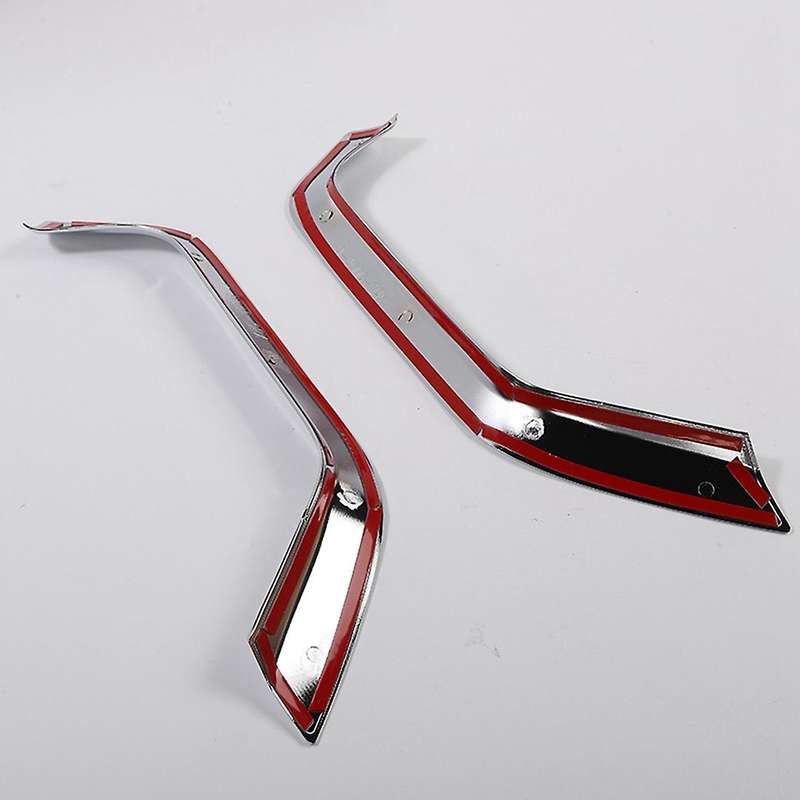 Front Fog Light Lamp Eyebrow Trim Cover Sticker Silver