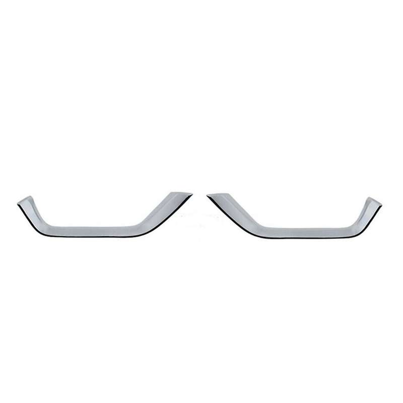 Front Fog Light Lamp Eyebrow Trim Cover Sticker Silver