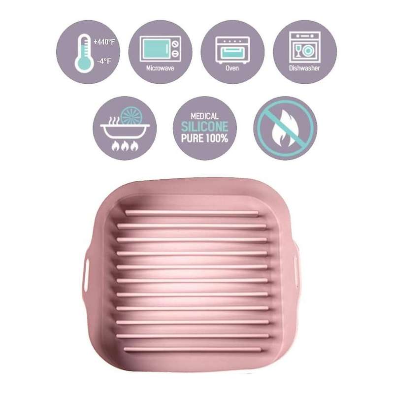Air Fryer Silicone Pot Accessories Set with Mini Silicone Oven Gloves