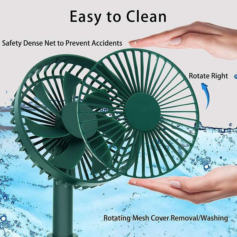 Usb Desk Fan,table Fan Oscillating Fan Green