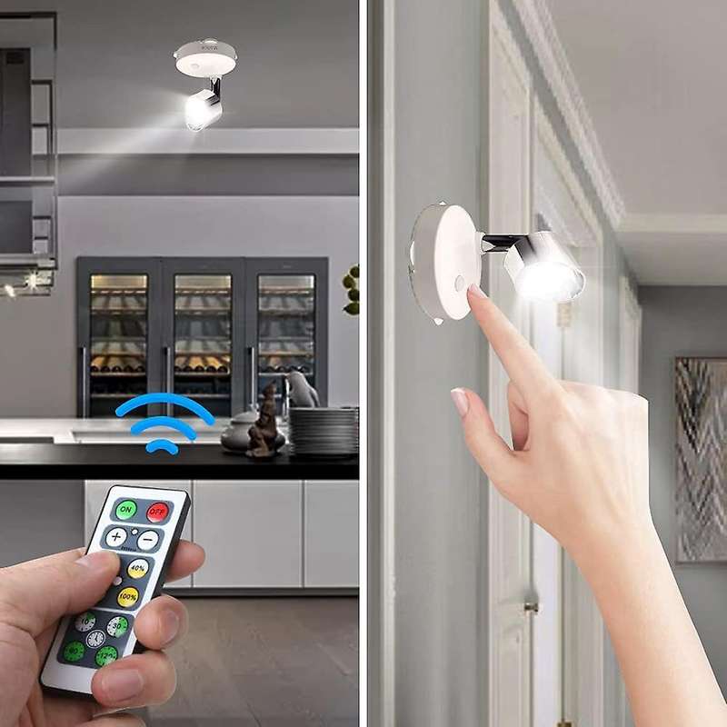 Led Wireless Spotlight Battery Operated Accent Lights Led Closet