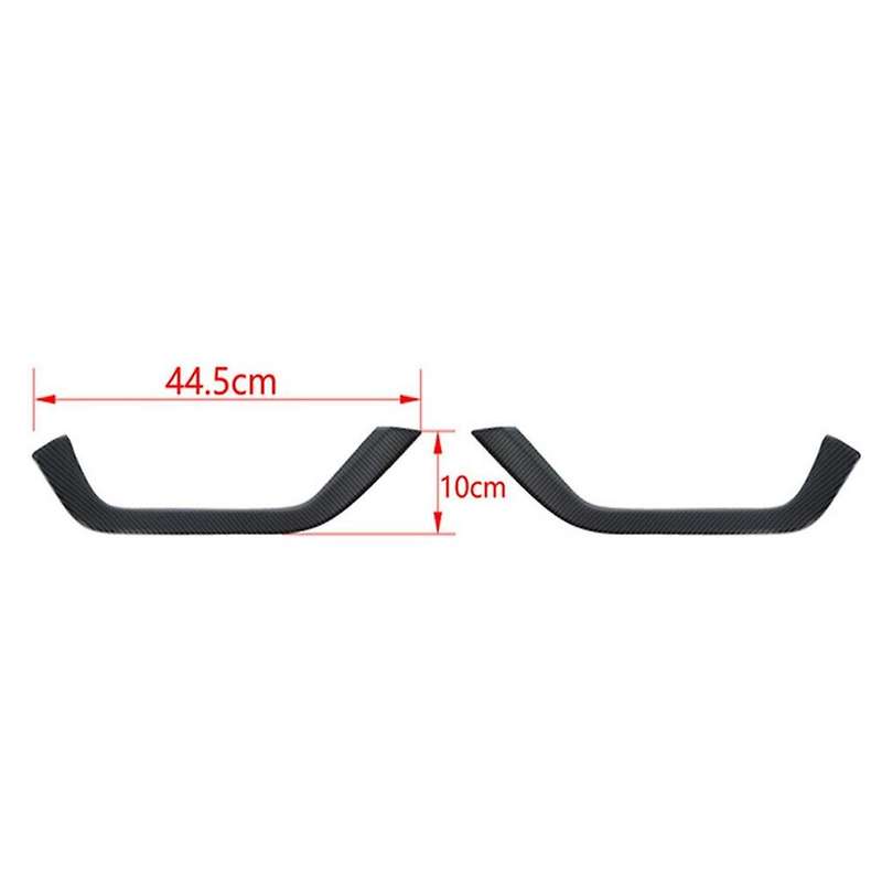 Front Fog Light Lamp Eyebrow Trim Cover Sticker Carbon Fiber