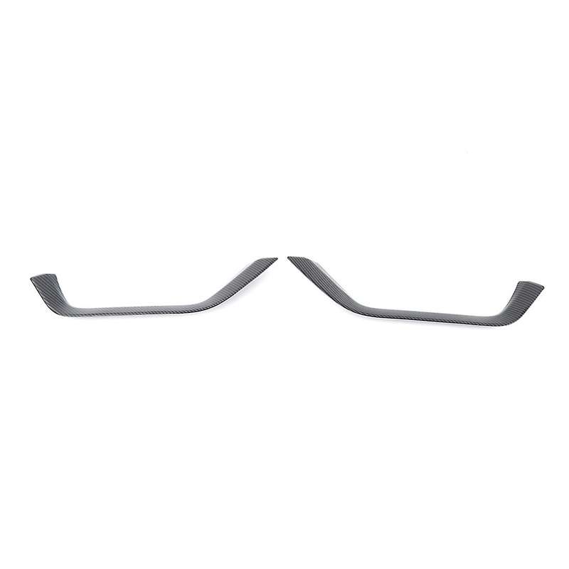 Front Fog Light Lamp Eyebrow Trim Cover Sticker Carbon Fiber