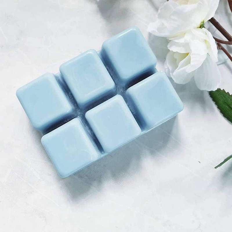 50packs Square 6cavity Clear Plastic Cube Tray for Candle-making&soap