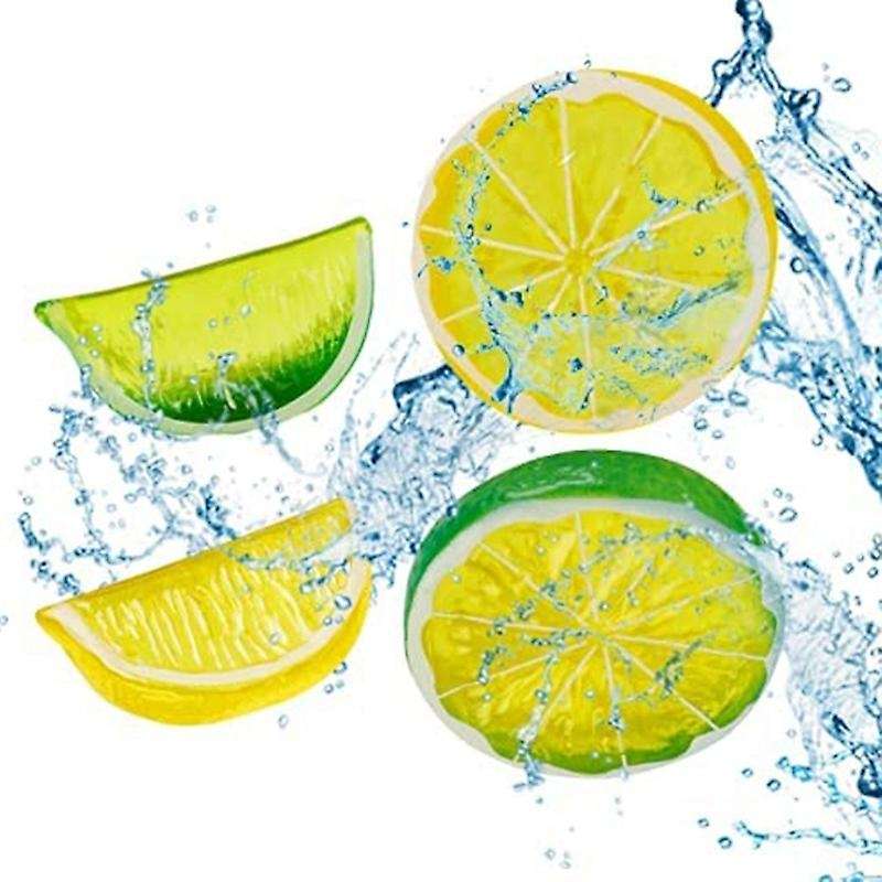 Lemon Slices Blocks : 30pcs Fake Lemon Slices &20pcs Lemon Blocks
