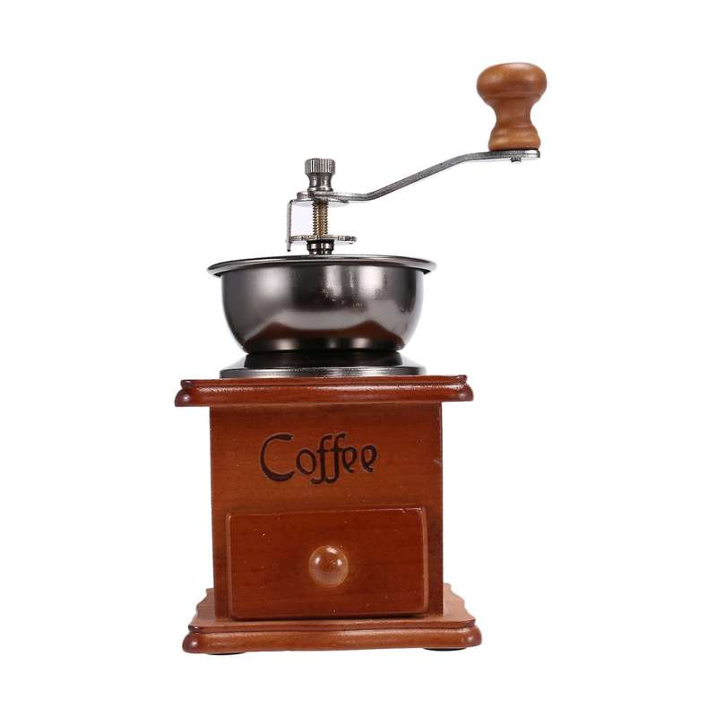Coffee Bean Grinder Wooden Manual Coffee Grinder Stainless Steel