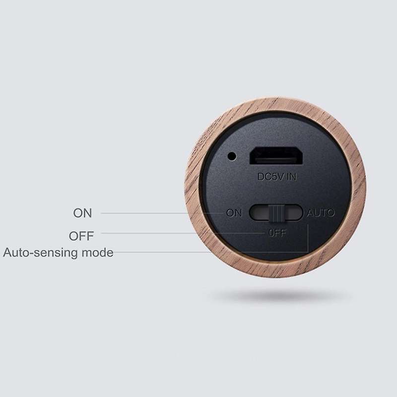 Intelligent Led Rechargeable Magnetic Wood Wall Light(walnut Wood)