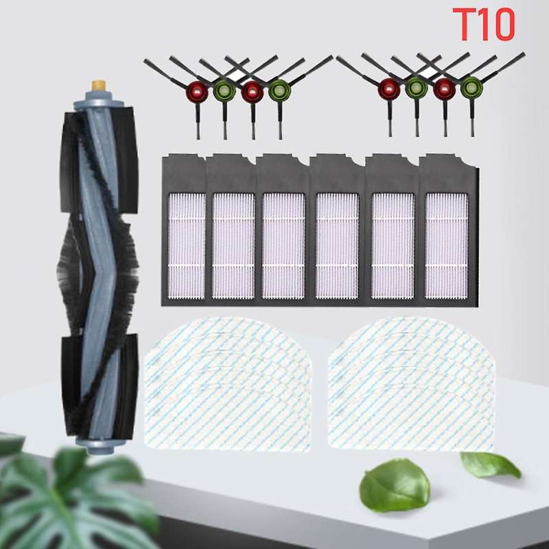 25pcs Main Side Brushes Hepa Filter Mop Cloth for Ecovacs Deebot T10