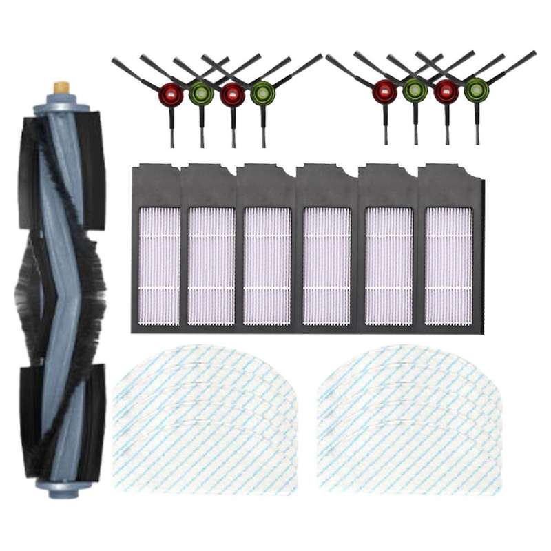 25pcs Main Side Brushes Hepa Filter Mop Cloth for Ecovacs Deebot T10