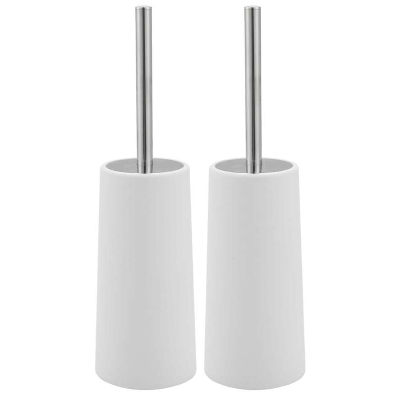 2x Toilet Brush and Holder Upgraded Modern Design