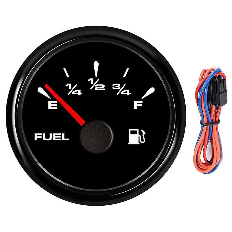 Universal Marine Fuel Gauge Digital Waterproof 7 Color 52mm 12v/24v A